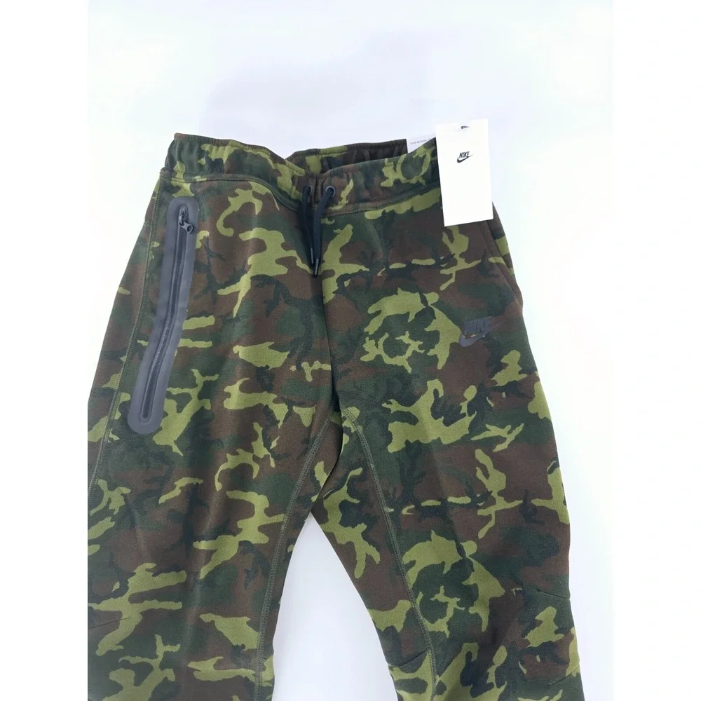 Nike‎ Tech Fleece Joggers Boys Youth S Black Camo Sweatpants FN9120-010 New